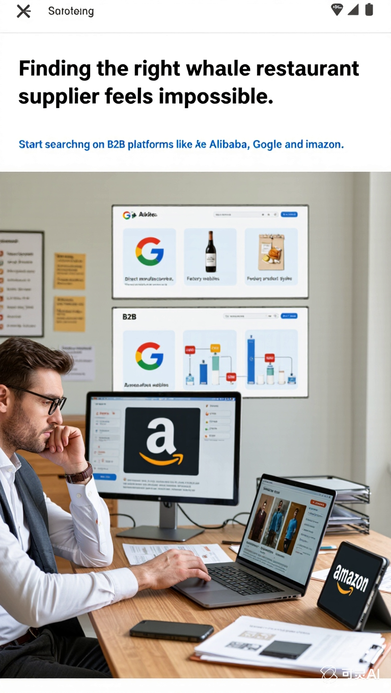 A variety of wholesale restaurant supplies